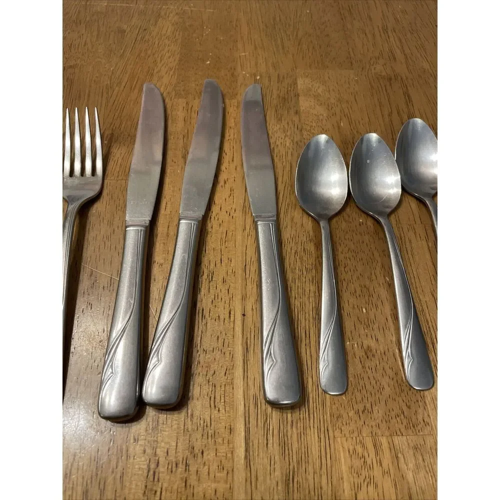 MCM Oneida OCEANIC Stainless Flatware Lot of 11 - Silverware Forks,spoons&knives
